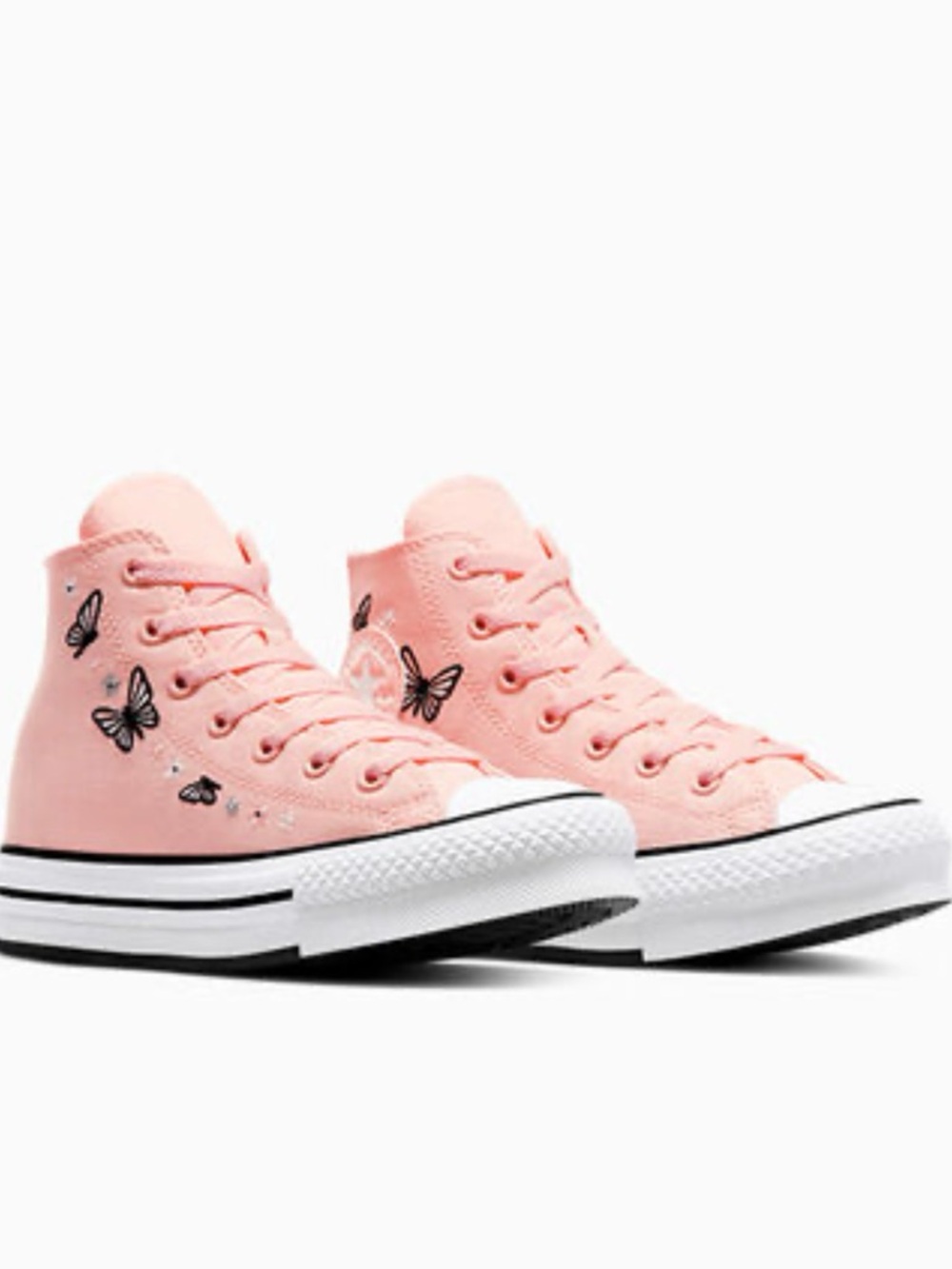 Converse Chuck Taylor All Star Eva YouthEmbroidered Butterflies high top size 3